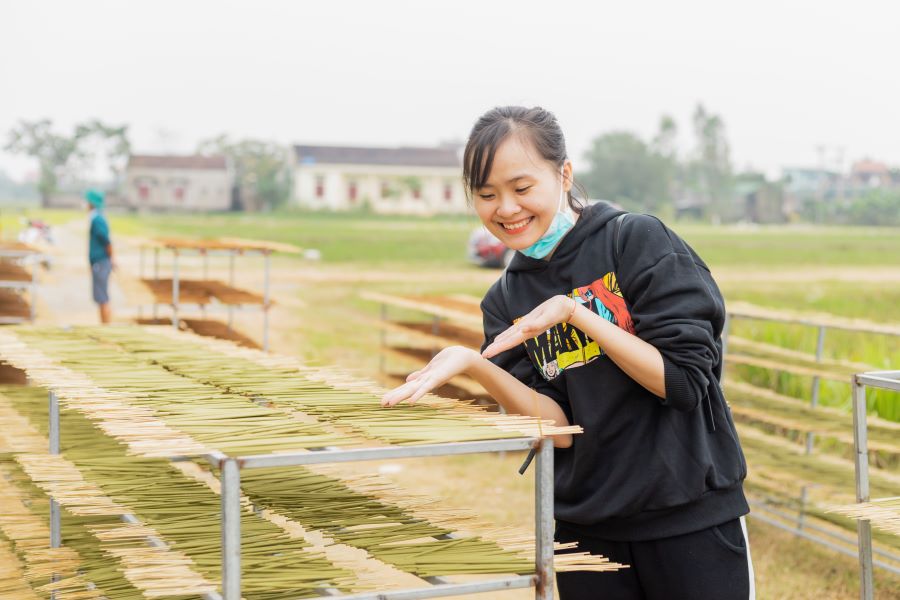 Sản phẩm gắn liền với phát triển làng nghề truyền thống, bảo vệ môi trường